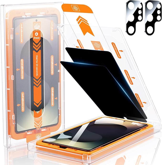 MRGLAS 2+2 Packs for Samsung Galaxy S25 Ultra Privacy Screen Protector 6.9'' by MRGLAS