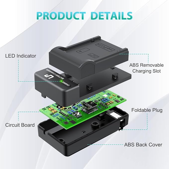 LP E8 Battery Charger, Charger Compatible - Image 3