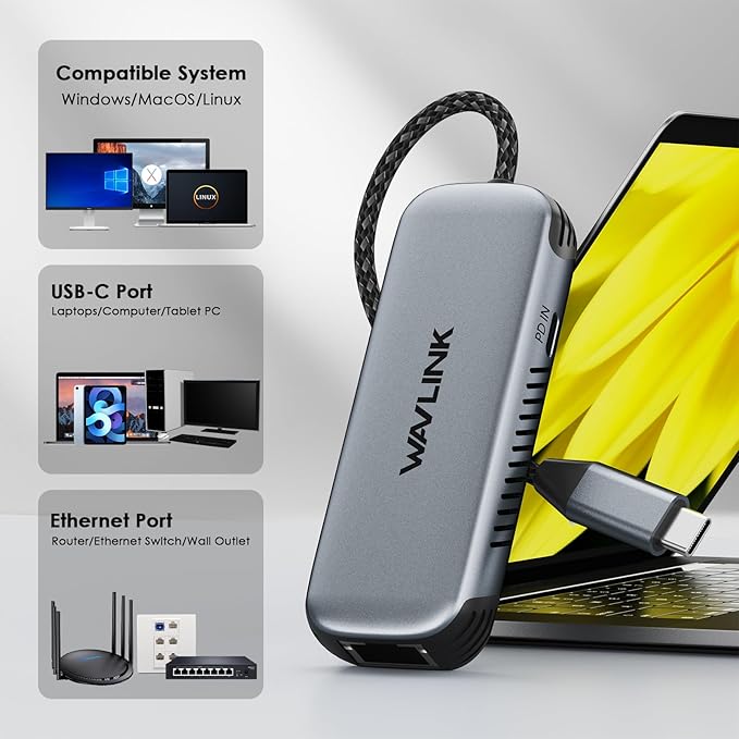 WAVLINK 5G USB-C Ethernet Adapter - Image 5