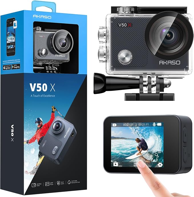 AKASO V50X Native 4K30fps WiFi Action Camera by AKASO