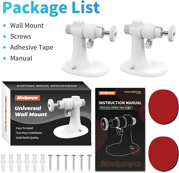 2Pack Wall Mount Bracket for Ring Stick Up Cam & Ring Outdoor Cam Plus - Image 8