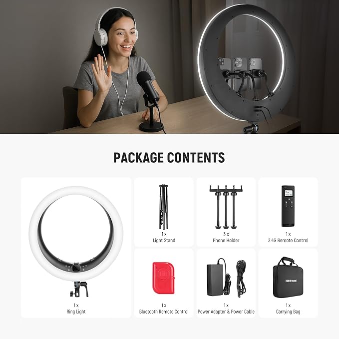 NEEWER RP19H 19" Ring Light - Image 9