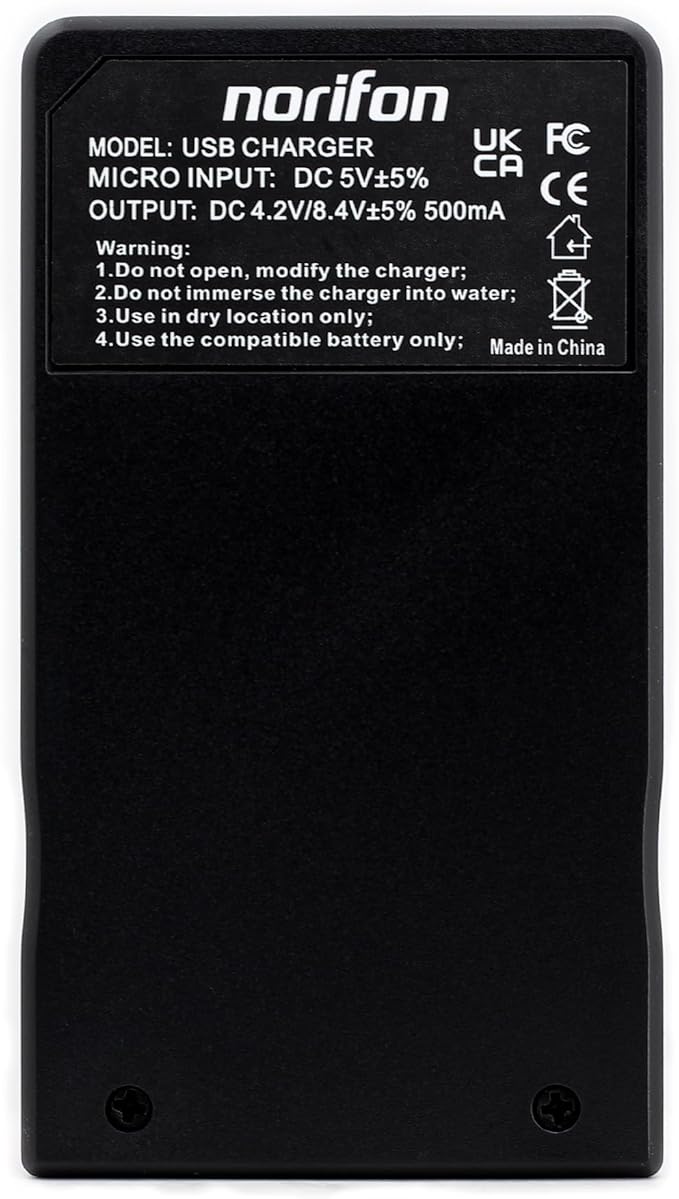 Norifon EN-EL19 USB Charger for Nikon Coolpix S33, S6500 Camera and More - Image 4