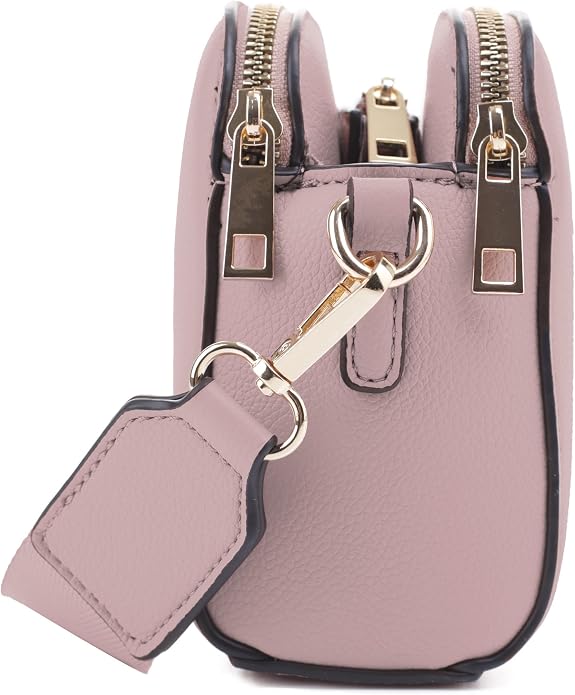 EVVE Crossbody Bags for Women Trendy Triple Zip Small Crossbody Camera Bag Purse - Image 4