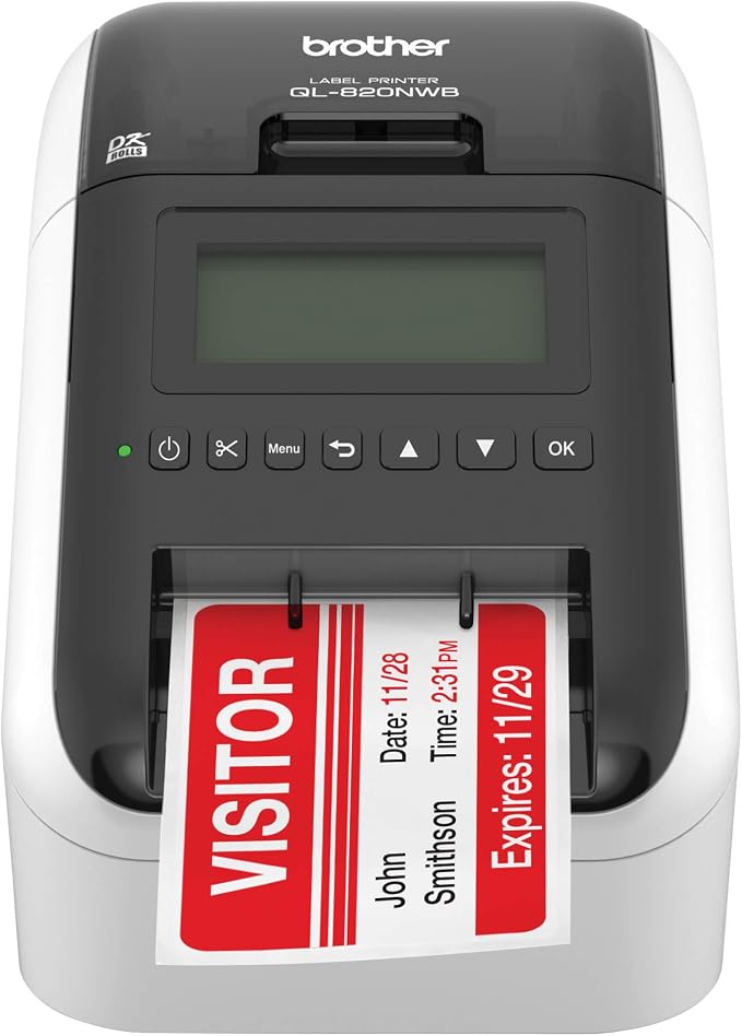 Brother Printer Labeler, Wireless Label Printer by Amazon+Renewed