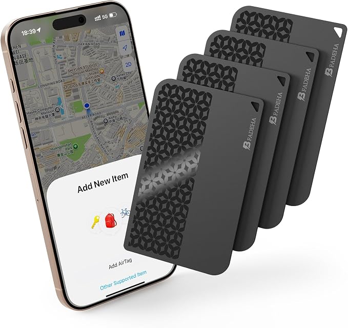 2026 Apple MFi Certified Wallet Tracker Smart Card by BFADEHA