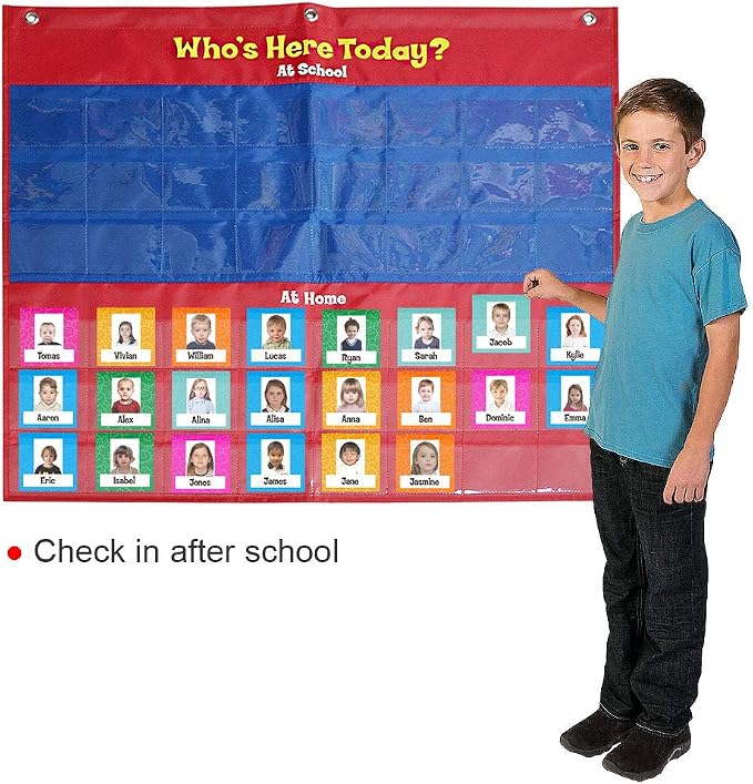 amzoya Attendance Pocket Chart - Image 6