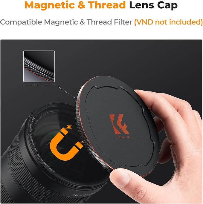 K&F CONCEPT 58mm Magnetic CPL+ND8+ND64+Magnetic Basic Ring+Lens Cap Camera Lens - Image 3