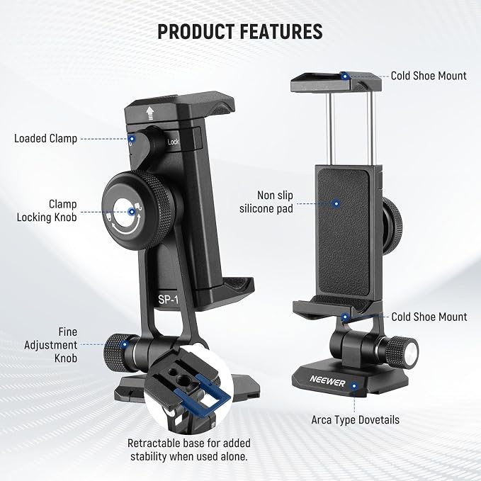 Neewer Phone Tripod Mount Adapter - Image 8
