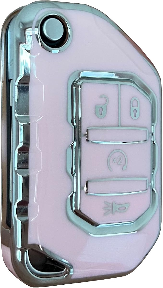 Keyless Entry Systems for Jeep Key Fob Cover Fits for Jeep Wrangler JLU JL - Image 4