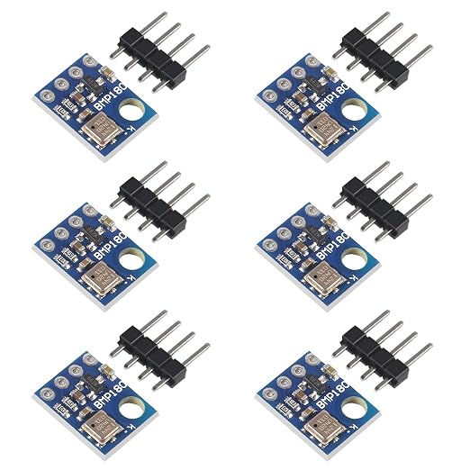 ACEIRMC 6pcs GY-68 BMP180 Temperature Barometric Pressure Sensor Module by ACEIRMC