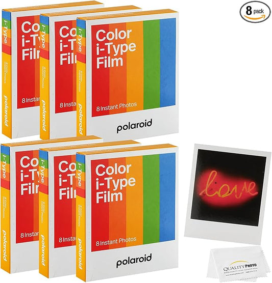 Polaroid Color I-Type Film for Now, i2 + Quality Photo Cloth, 48 Sheets by Polaroid