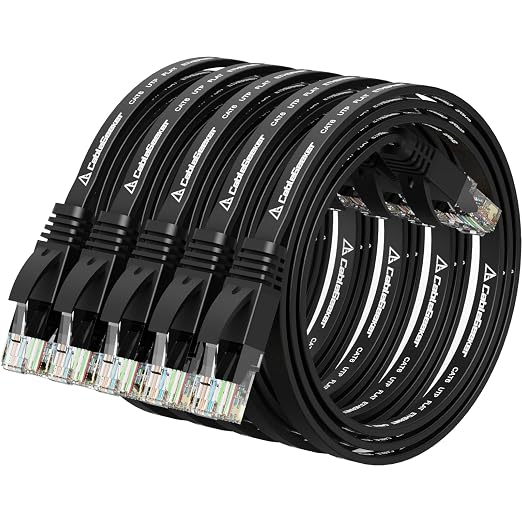 Cat 6 Ethernet Cable 1 ft Flat Internet Network Cables by CableGeeker