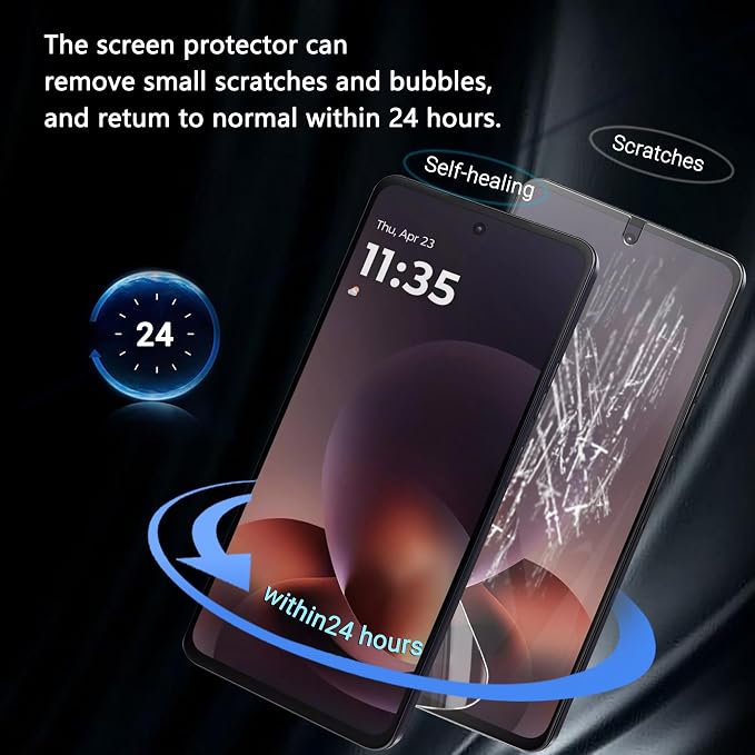 3 Pack Screen Protector for Motorola Moto G Power 2026, TPU Film - Image 3