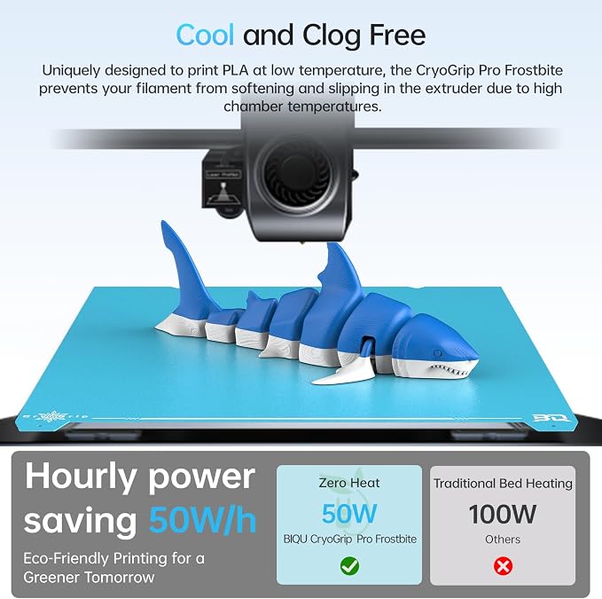 BIQU CryoGrip Pro Frostbite for K1 MAX 3D Printers 310x315mm Cold Build Plate - Image 3