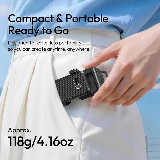 ULANZI C081 Mini Camera Tripod Stand, 4-in-1 Handheld Grip, Foldable Desktop - Image 8