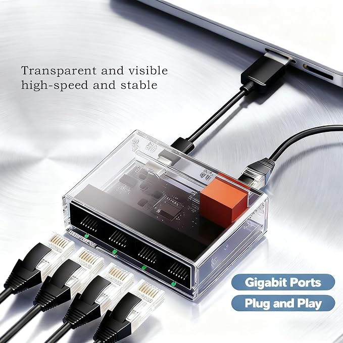 Gigabit Ethernet Splitter 1 to 4 - Image 2