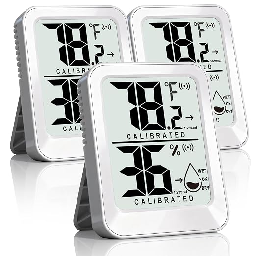 3 Pack Room Thermometer Indoor Hygrometer Digital Mini Humidity Meter Gauge by AyayaBoss