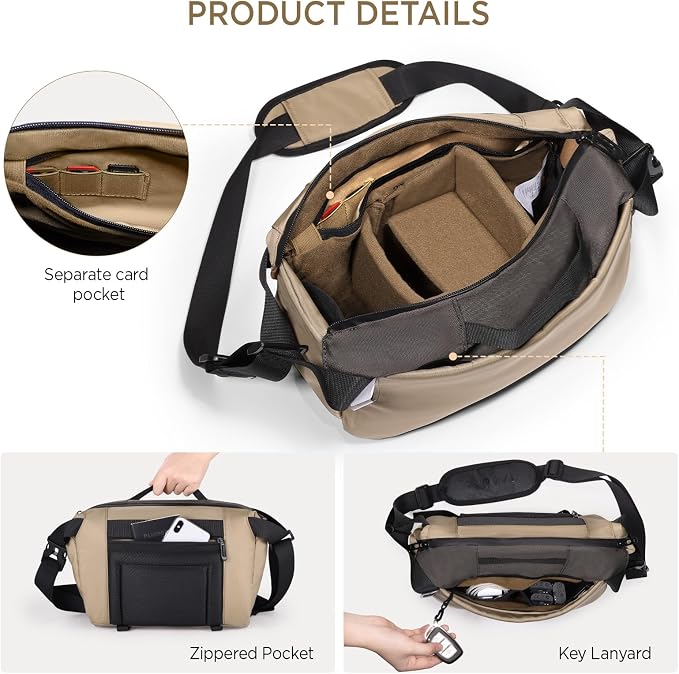 TAAOKA Camera Sling Bag, Waterproof Camera Case - Image 3