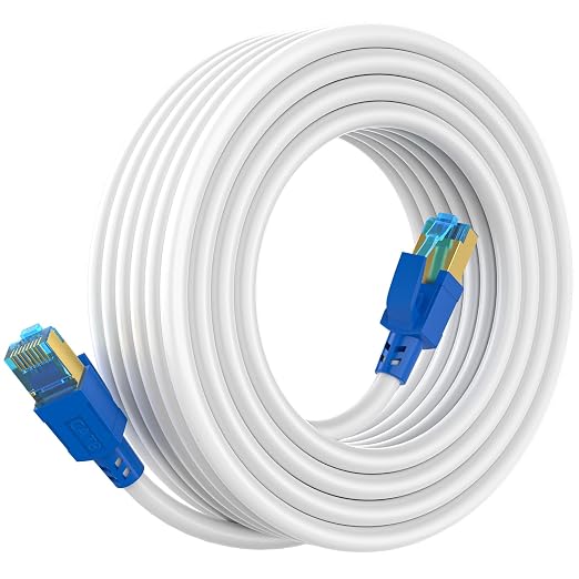 AOPOCKAN TECH Cat 8 Ethernet Cable 40 ft, High Speed Shielded 40Gbps 2000Mhz by AOPOCKANTECHEthernetCables