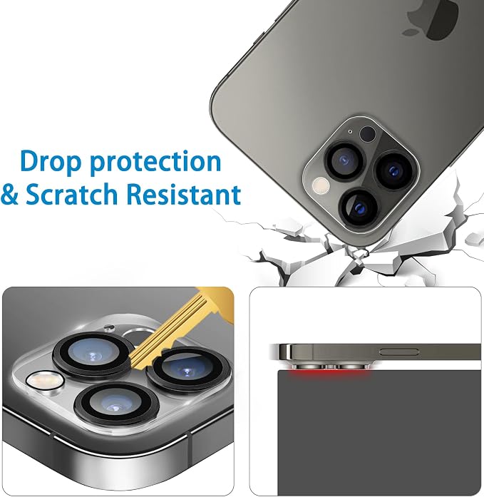 Dengduoduo 3 Pack Tempered Glass Camera Lens Protector - Image 3