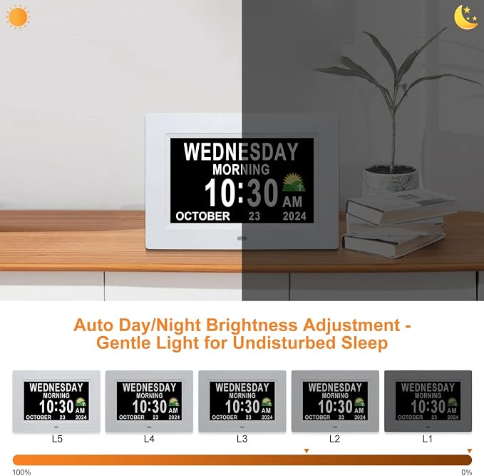 SSINI Digital Calendar Dementia Alarm Clock - Image 5