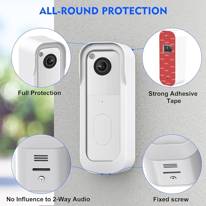 New No Drill Mount for Blink Video Doorbell Camera, Adhesive Blink Doorbell - Image 3