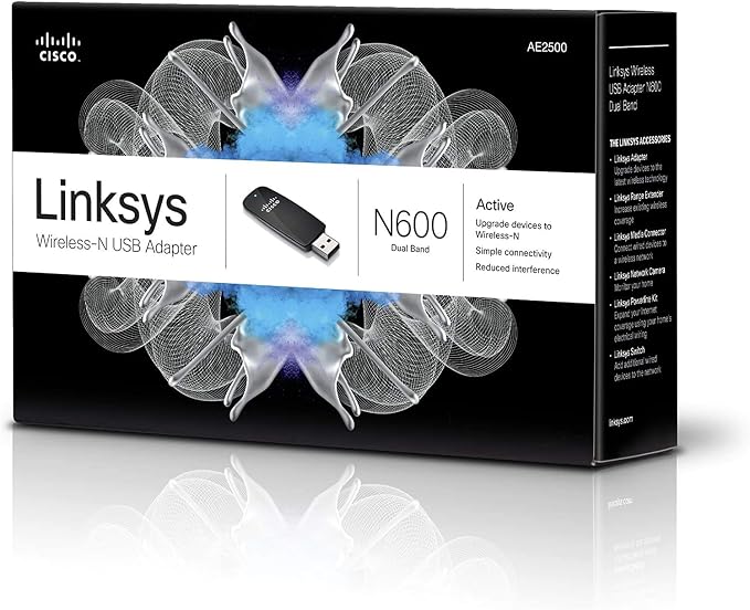 Linksys AE2500-NP Dual-Band Wireless-N USB Adapter - Image 5