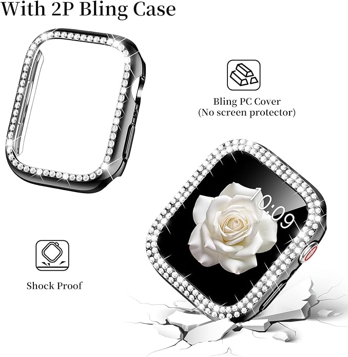 Mosonio Compatible with Apple Watch Band 38mm 40mm 41mm 42mm 44mm 45mm 46mm - Image 4