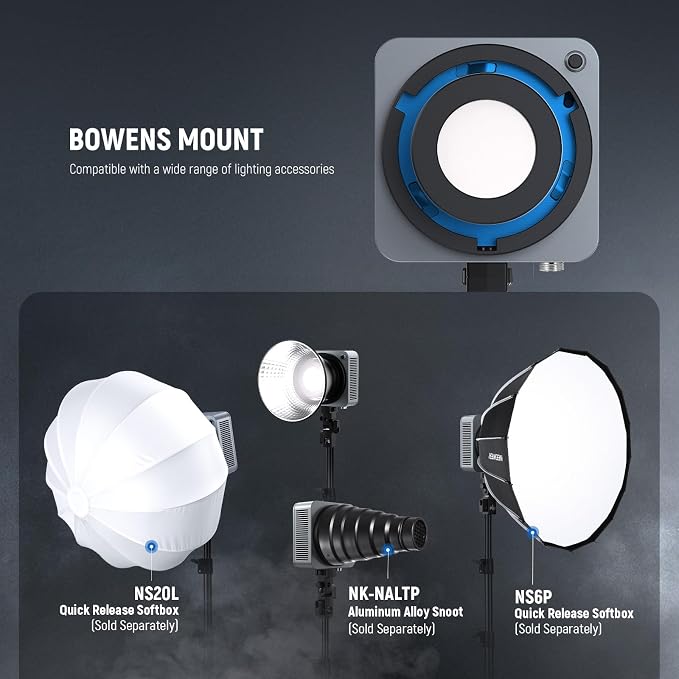 NEEWER HS200C Portable RGB LED Video Light, APP/2.4G/Panel/DMX Control - Image 8