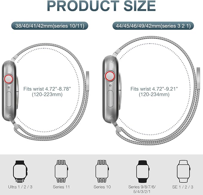 Original Stainless Steel Mesh Loop Compatible - Image 2