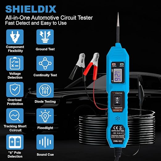 Power Circuit Probe Tester, 6V-24V DC Automotive Car Electric Fuse & Voltage - Image 2