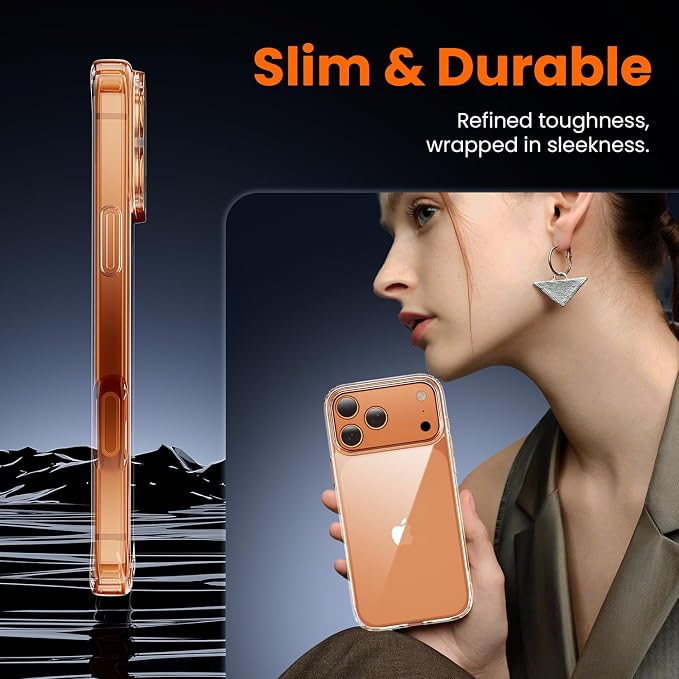 toushion 3 in 1 for iPhone 17 Pro Max Case Clear, Shockproof for Phone Cover - Image 5