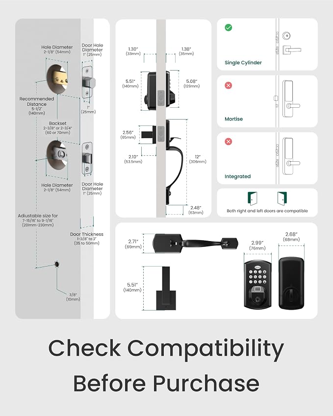 DESLOC A100F Electronic keypad Door Lock - Image 6