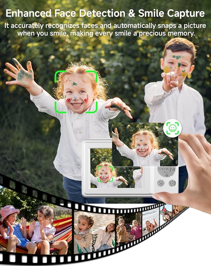 Digital Camera for Kids, FHD 1080P 44MP Point and Shoot Digital Camera - Image 5
