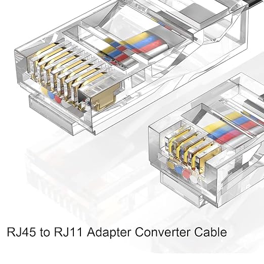3.3FT-3Pack RJ45 to RJ11 Adapter - Image 5