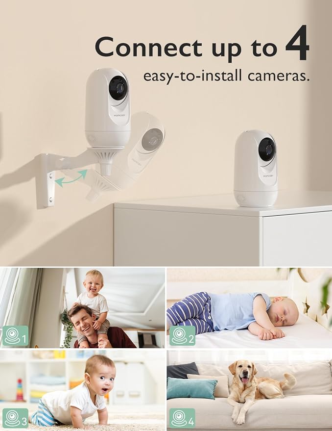 Momcozy Video Baby Monitor, 1080P 5" HD Baby Monitor - Image 7
