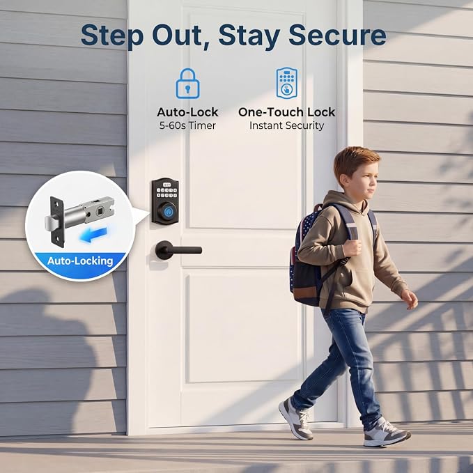 Built-in WiFi Smart Lock, Keyless Entry Door Lock - Image 6