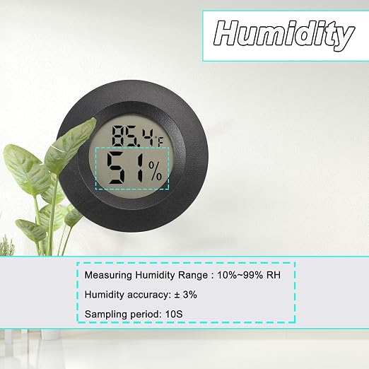 Mini Hygrometer Digital Thermometer Humidity Meter 4 Pack Hygrometer - Image 5