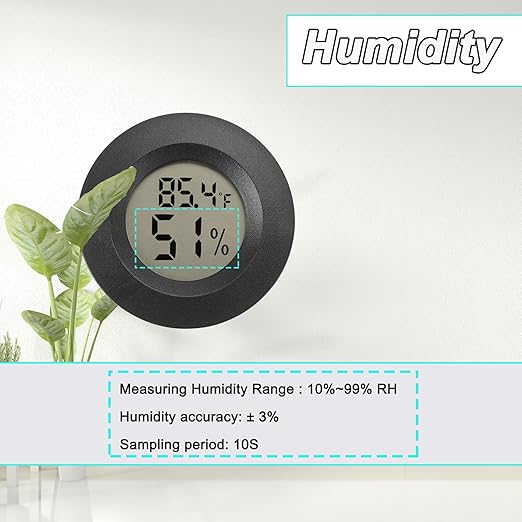 Mini Hygrometer Digital Thermometer Humidity Meter 2 Pack Hygrometer - Image 5