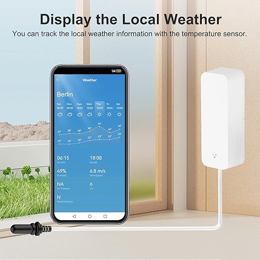 Smart Thermometer Hygrometer: WiFi Temperature Sensor - Image 4