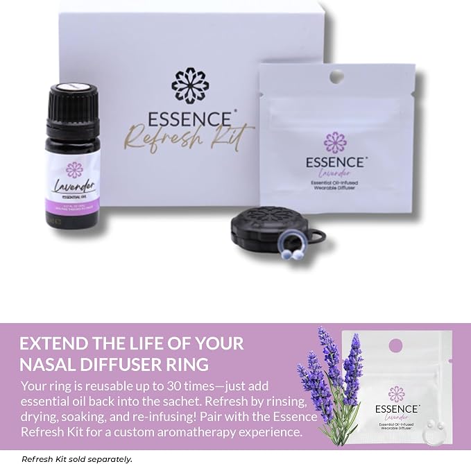 HONÉ Essence Wearable Aromatherapy Nasal Diffuser – Lavender Essential Oil Nose - Image 6