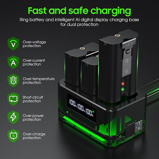 Replacement Battery for Ring Doorbell - 6040mAh Rechargeable Ring Camera Battery - Image 4