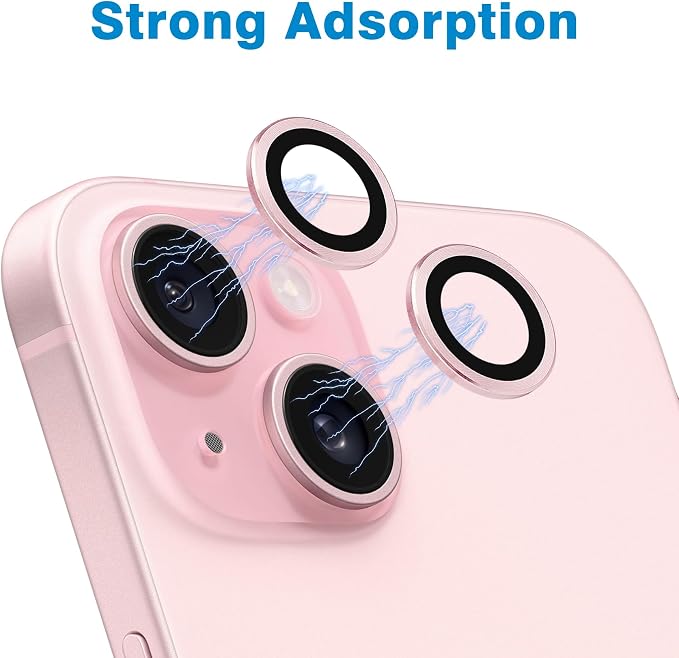 Compatible with iPhone 15 and 15 Plus Camera Lens Protector, Anti-Scratch Lens - Image 4
