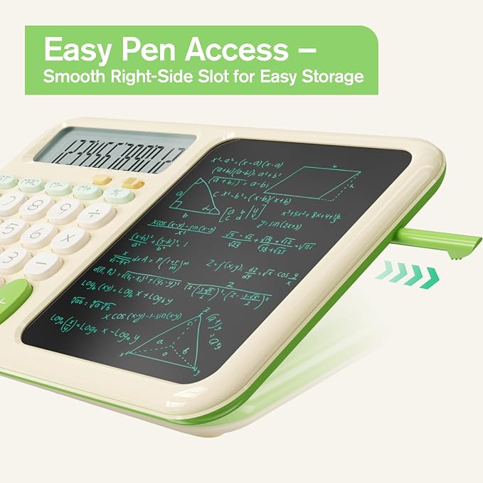 Desk Basic Calculator with Notepad - Image 3