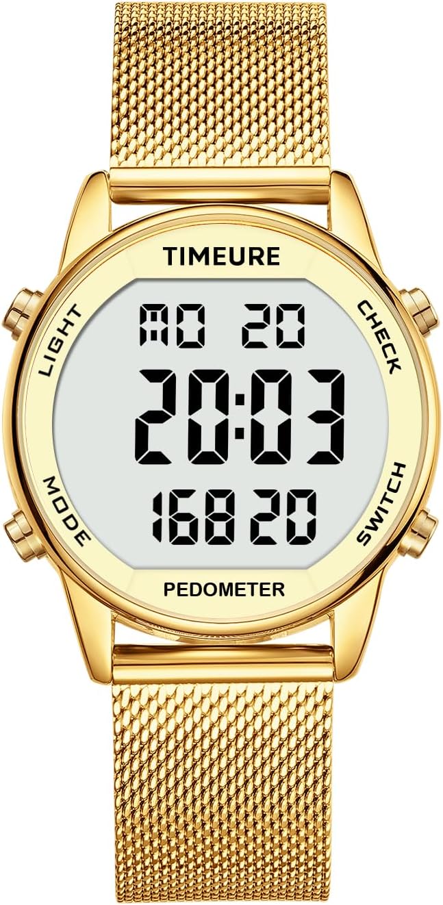 Women's Step Counter Pedometer Watch by TIMEURE