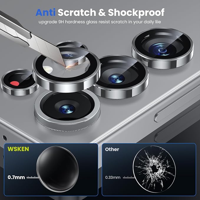 WSKEN for Samsung Galaxy S25 Ultra Camera Lens Protector - Image 3