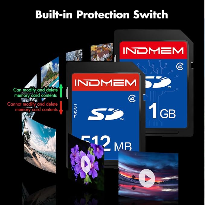 SD Card 512MB+1GB, Class 4 Flash Memory Card MLC Standard Secure Digital Cards - Image 6