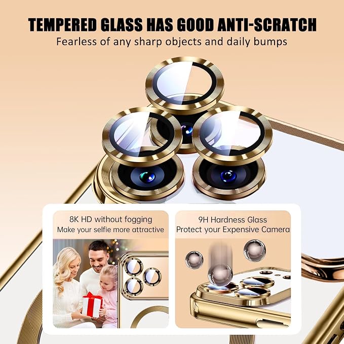 Magnetic Glossy Case for iPhone 17 Pro, iPhone 17Pro Phone Case Slim Clear - Image 4