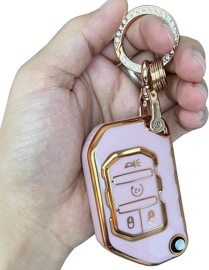 Keyless Entry Systems for Jeep Key Fob Cover Fits for Jeep Wrangler JLU JL - Image 5